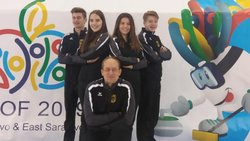 Bei den olympischen Jugend Festival in Sarajevo durfte Kim Sutor....